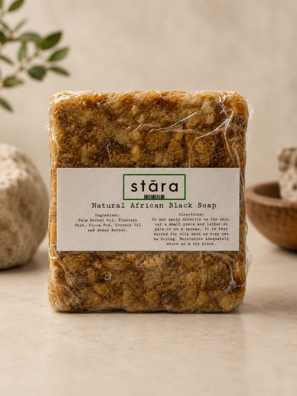 Natural Black Soap 500g